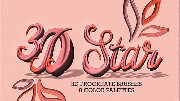 3D Procreate Brushes that look like frosting! 🧁✨🤩