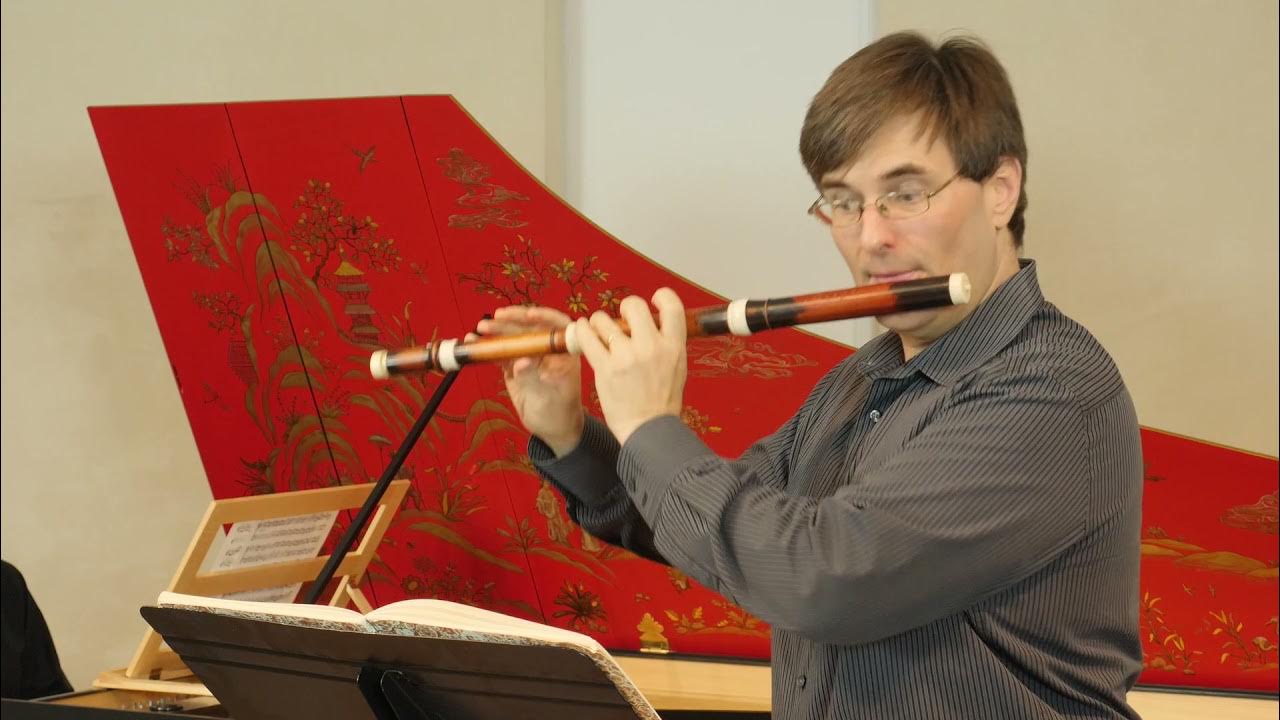 Leclair Flute Sonata in C Major Adagio and Gigue YouTube