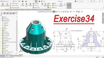 Solidworks-oefenhandleiding voor beginners | Oefening 34