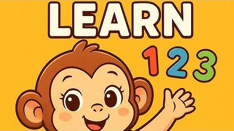 Smart Monkey Teaches Numbers 1 to 10 | Fun Learning for Kids 🐵📚#123 #preschool #kidslearning 