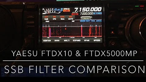 FTdx10 & FTdx5000MP: SSB Filter Comparison (Video #12 in this series)