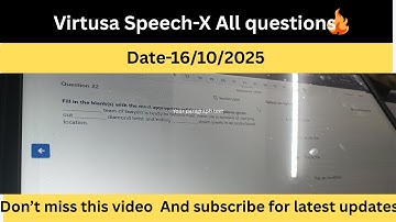 Virtusa Speech x all questions  | virtusa comunication rond live 2025| virtusa speech x answers