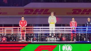 Podium Ceremony After The 2023 Formula 1 Las Vegas Grand Prix