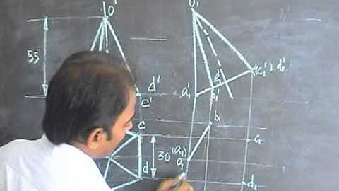 Engineering Graphics MADE EASY by Prof.Dr.R.Edison -Projections of Solids -Problem 09