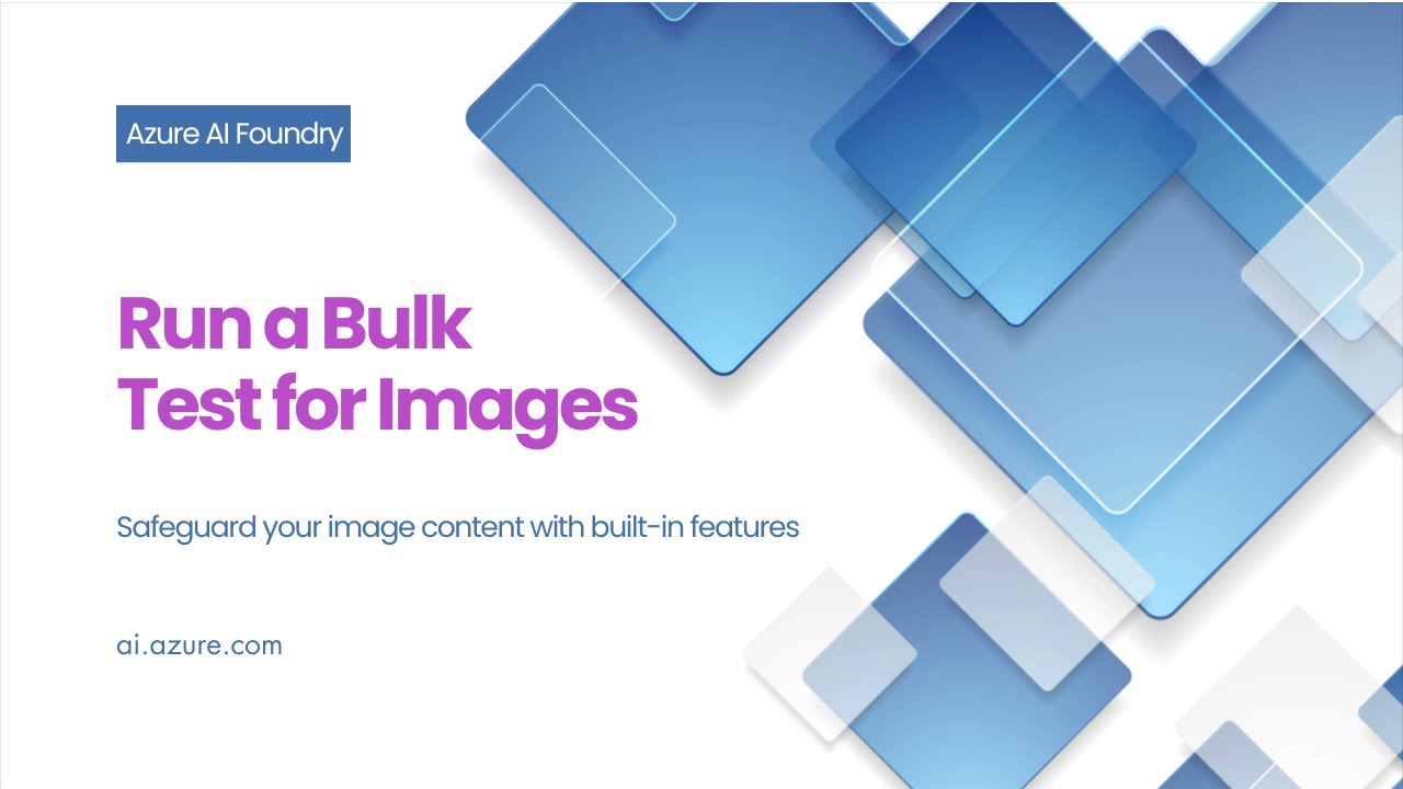 Azure AI Content Safety Run a Bulk Test for Images