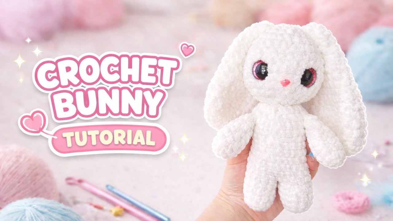 Youtube Crochet Rabbit Tutorial Crochet Bunny Tutorial 🐰 | Easy Plush Amigurumi Bunny (Beginner ...