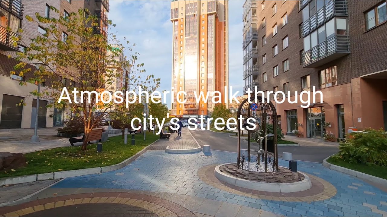 Атмосферная прогулка по улицам города | Красноярск (4k UHD)