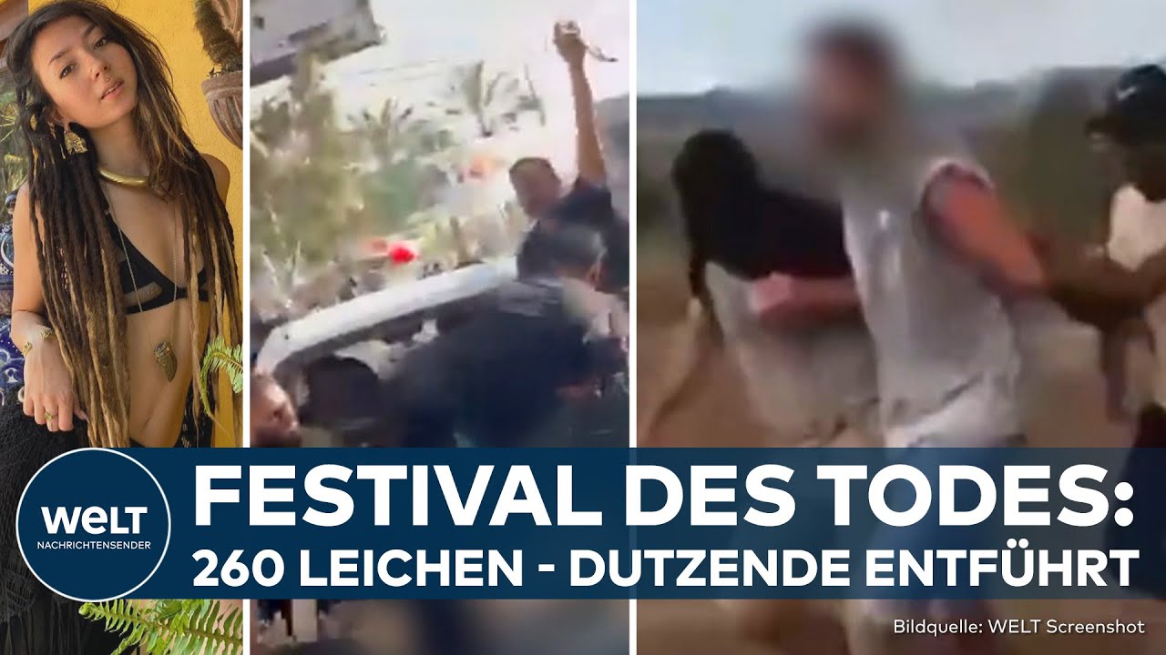 TERROR IN ISRAEL - FESTIVAL DES TODES: 260 Leichen auf Festivalgelände - Deutsche entführt