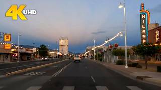 Albuquerque New Mexico 4K Driving Tour | Neon Signs and City Streets ABQ