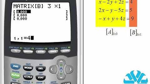 TI 83/84 Series: Matrix Dimension and Editing