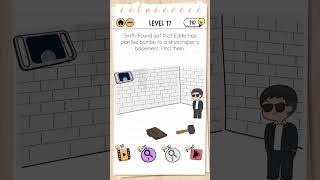 Brain Test 2 Agent Smith Level 17 completed ✅🔥 #braintestsolution #viralvideo #shorts #trending