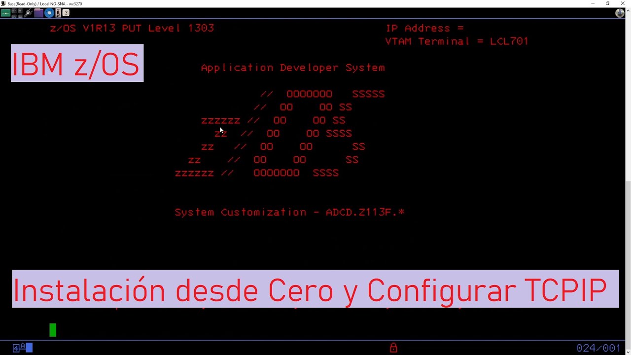 IBM z/OS: Instalación desde Cero y Configuración TCP/IP - YouTube