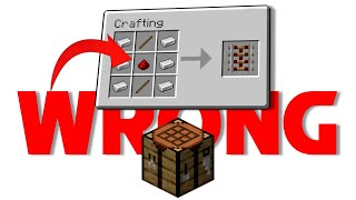 Something Is Wrong With This Minecraft Recipe - Can You Spot It