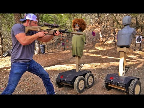 Видео: Роботы в роли движущихся мишеней | Разрушительное ранчо