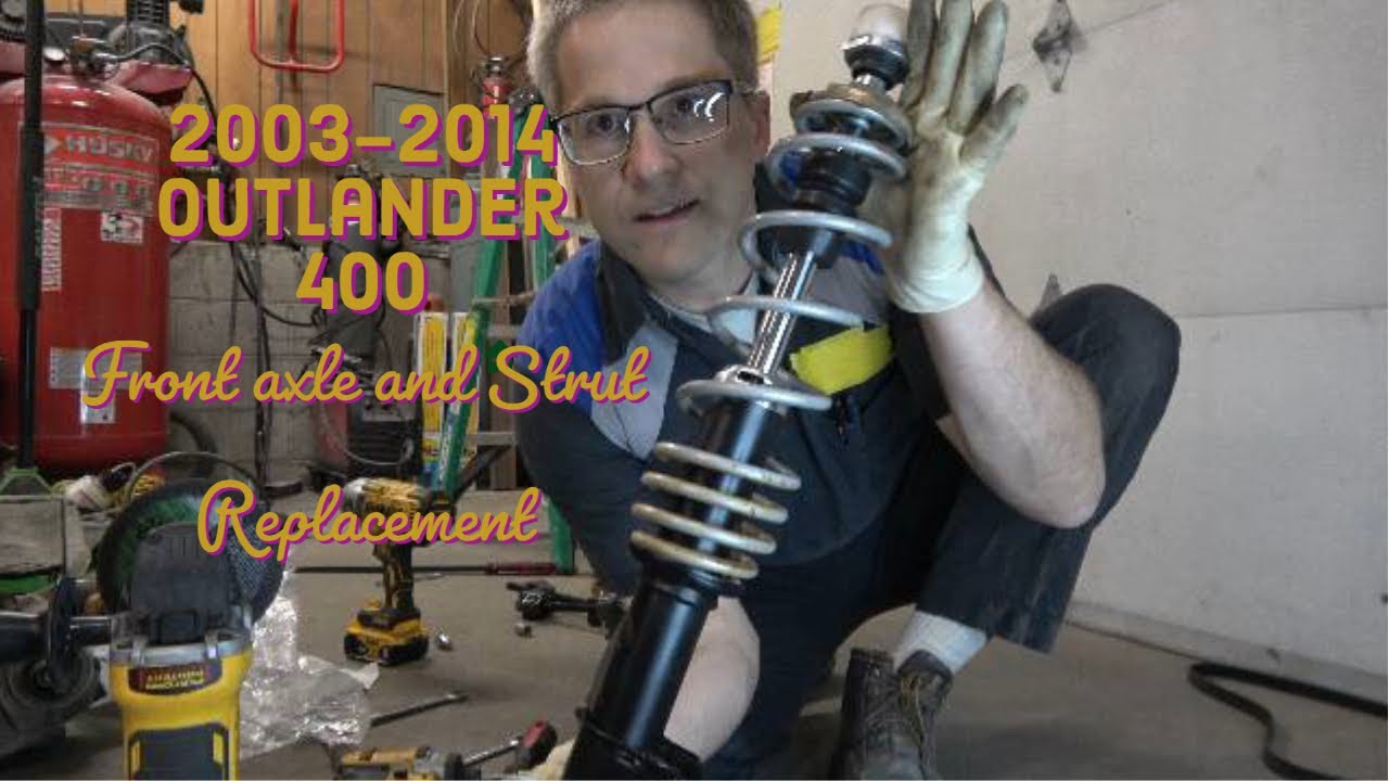 Bombardier Can-Am Outlander 400 front axle and suspension