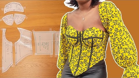 HOW TO DRAFT A CUPPED CORSET PATTERN | 3 PART CORSET PATTERN | KIM DAVE