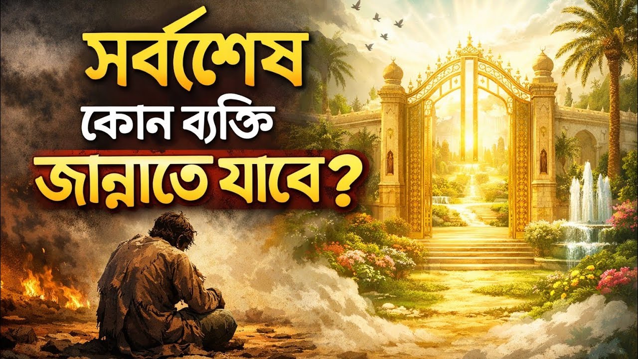 সর্বশেষ কোন ব‌্যক্তি জান্না‌তে যা‌বে #islamichistory #islamicvideo #history 