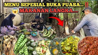 MENU SEPESIAL BUKA PUASA | Masak Hasil Kebun, Tumis Umbut Aren dan Sayur Asem
