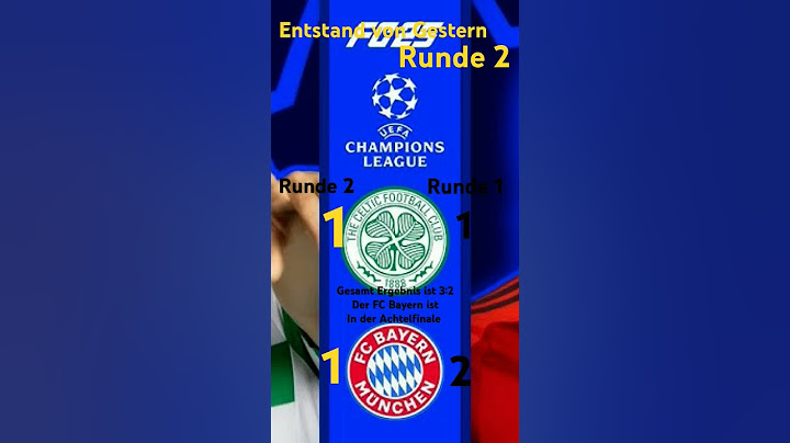 FC BAYERN IST IN DER ACHTELFINALE