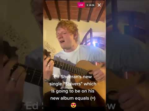 Shivers live performance by Ed sheeran on instagram live #equals #edsheeran