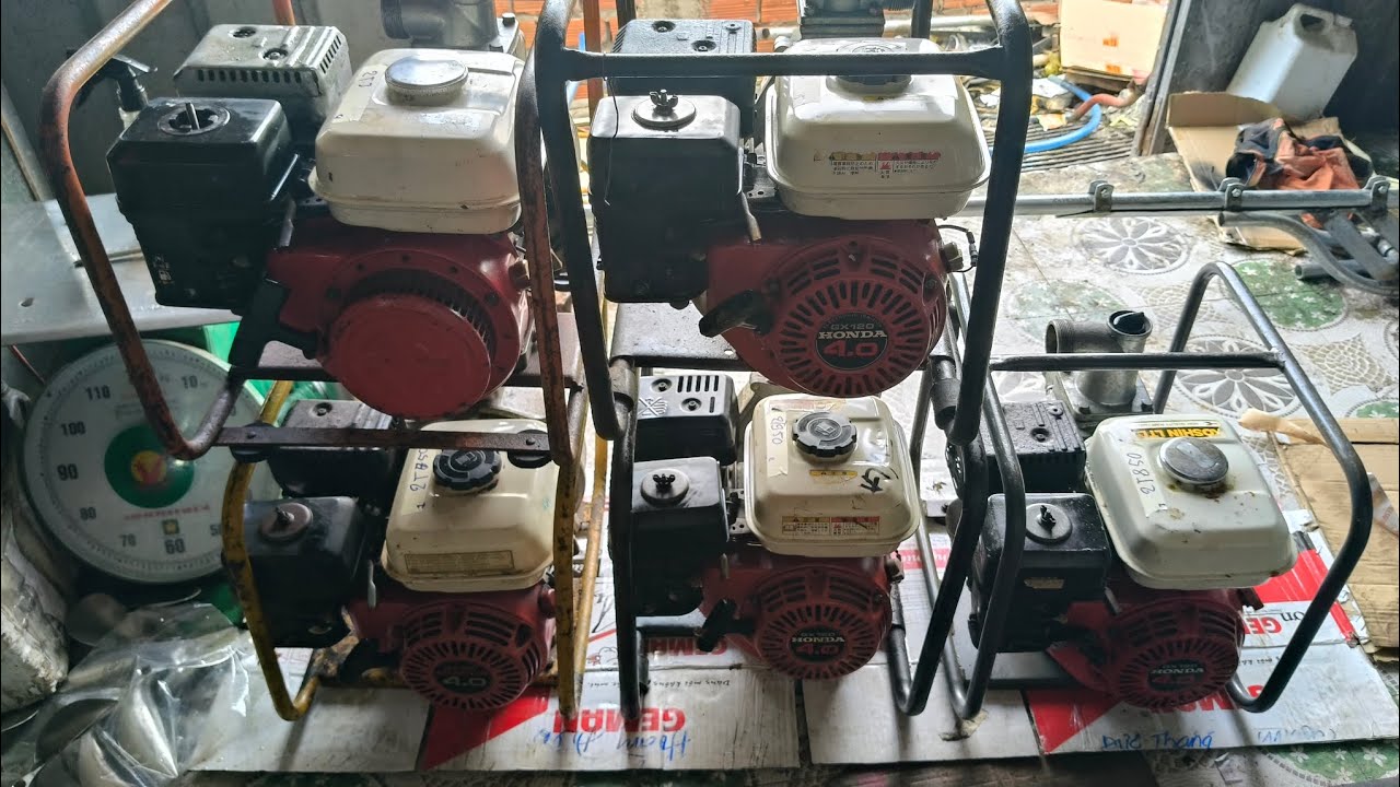 Chiều ngày 9/1 em lên ít máy xăng bơm nước bãi nhờ cô chú tham khảo!