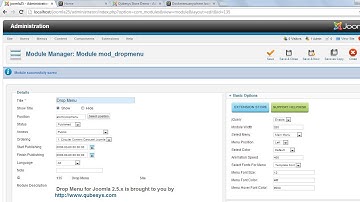 Drop Menu Joomla Module