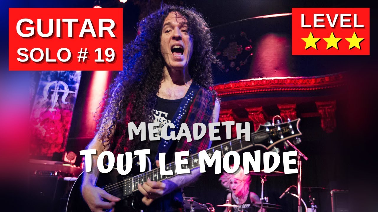 Guitar Solo #19 - TOUT LE MONDE (Megadeth) - WITH TABS - YouTube