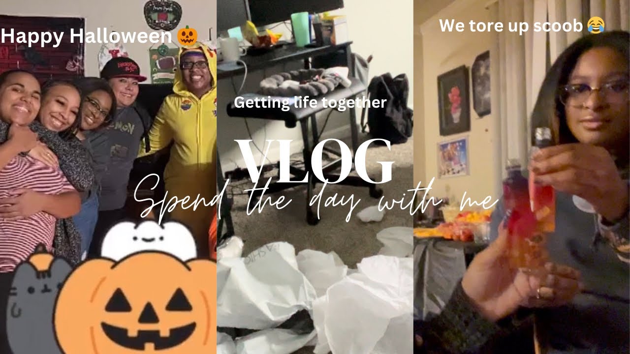 Vlog: Little Chit Chat 💬 , Cleaning 🧽 and Halloween Party 🎃 - YouTube