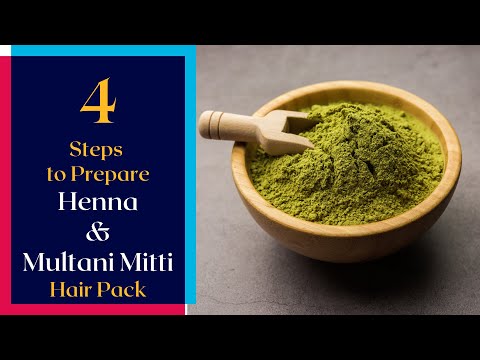 How to Prepare Henna and Multani Mitti Hair Pack at Home | Hair Treatments for Hair Growth