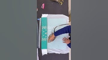 ￼lycra fuse pasting for suit #cutting #stitching #sewing #youtubeshorts #imaanboutique #shorts