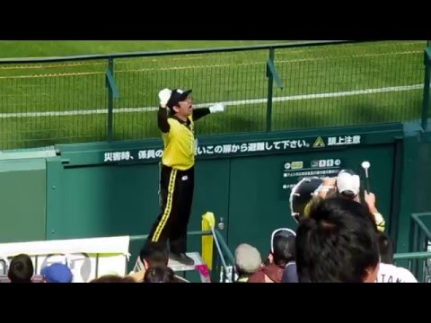 20160305　阪神vs千葉ロッテ(オープン戦)　阪神応援開始～西岡応援歌