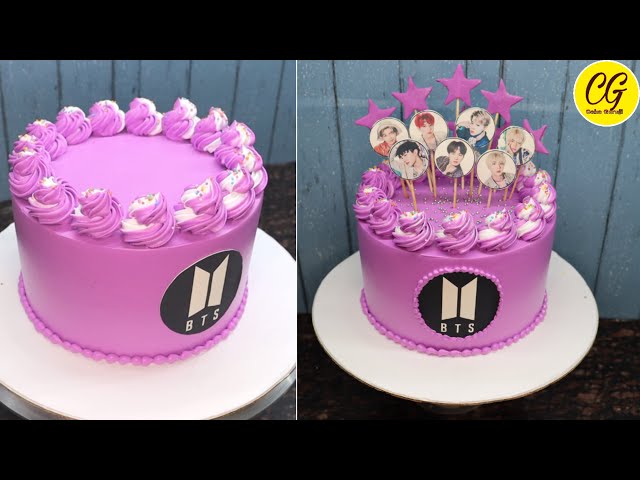 BTS theme cake - Decorated Cake by TheBakersGallery - CakesDecor