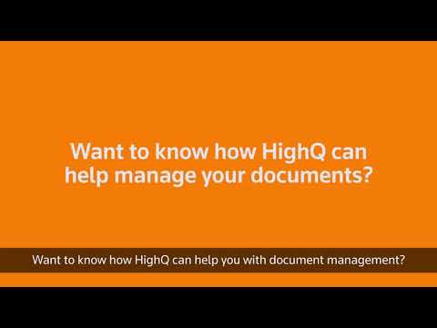 HighQ - Document Management