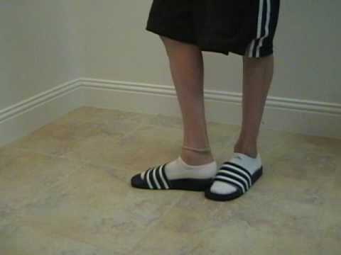 adidas sliders with socks