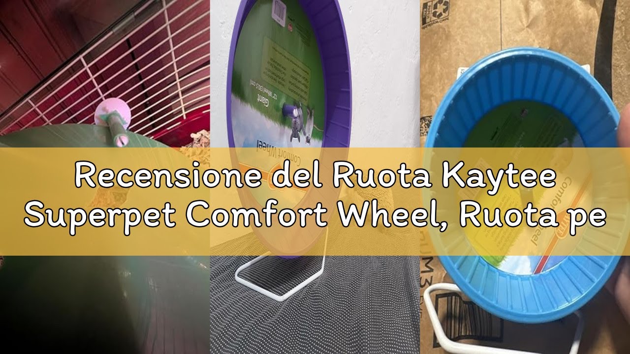 Recensione del Ruota Kaytee Superpet Comfort Wheel, Ruota per criceti, gerbilli e Altri Piccoli rodi