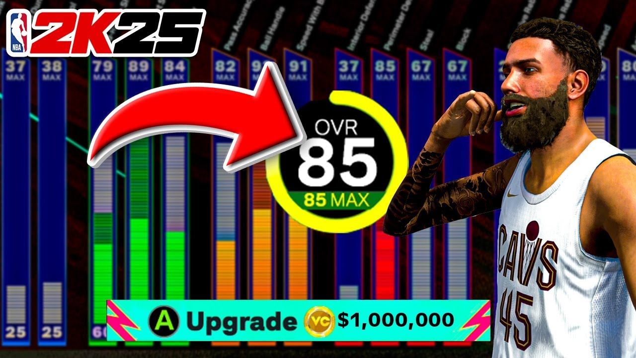 How Much VC To Get To 85 Overall IN NBA 2K25? (XSX,PS5)
