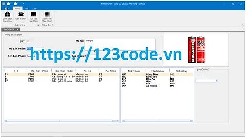 Source code phần mềm quản lý kho hàng tạp hóa c# sql có báo cáo