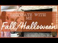 DECORATE WITH ME | FALL/HALLOWEEN LIVING ROOM DECOR 2021