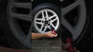 Satisfying wheel cleaning #Shorts