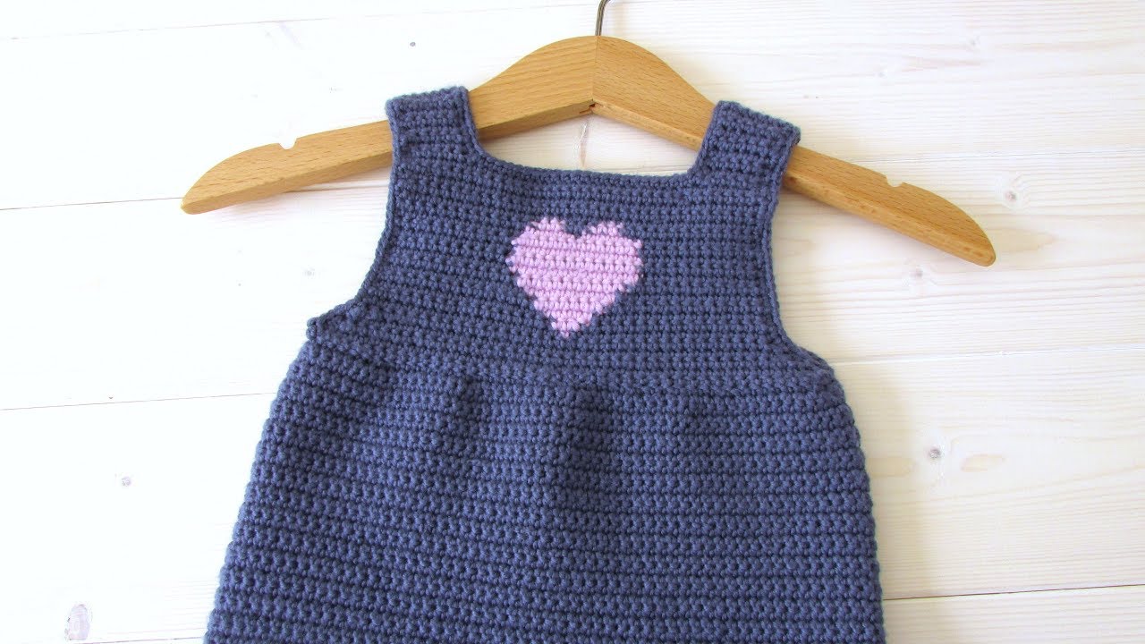 crochet pinafore dress