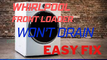 ✨ WHIRLPOOL FRONT LOADER WON’T DRAIN - EASY DIY FIX ✨