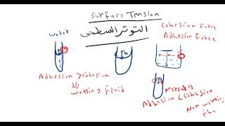 4 surface tension of fluids شرح   شرح ميكانيكا الموائع