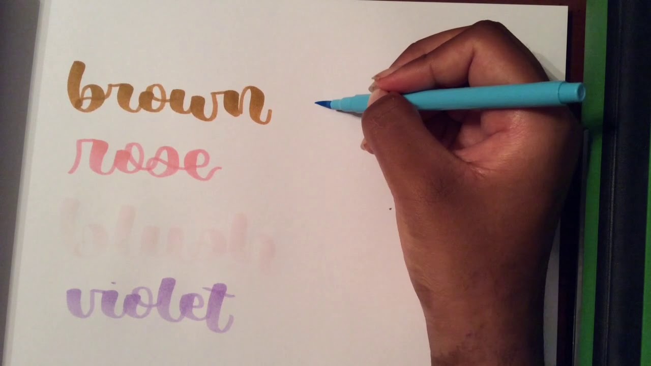 Swatching the Marvy Uchida Color In brush pens