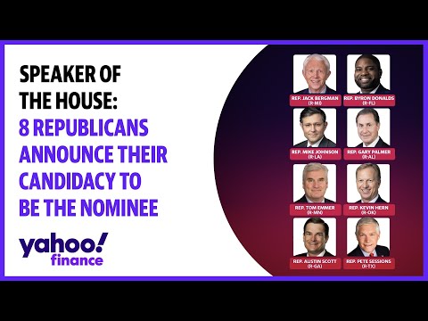 Eight republicans announce their candidacy for speaker of the house