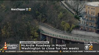McArdle Roadway To Close For Two Weeks McArdle Roadway To Close For Two Weeks