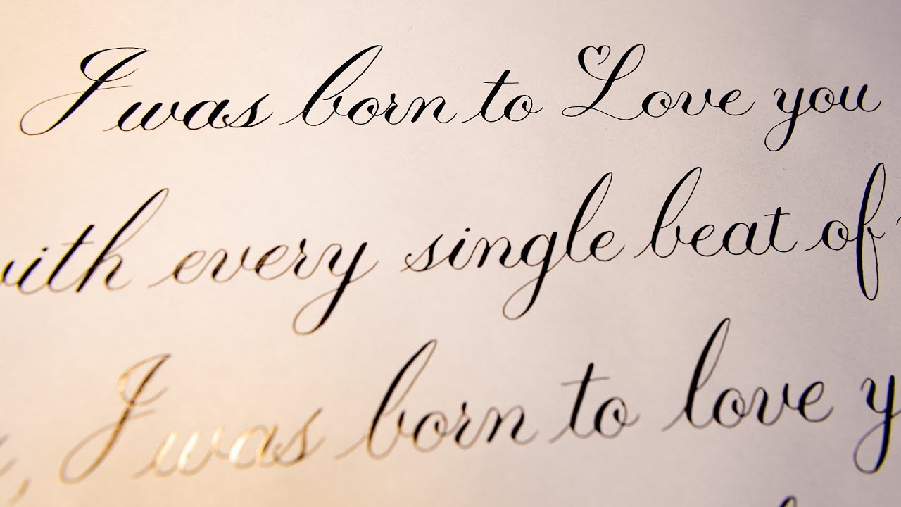 Queen I Was Born To Love You Lyrics Calligraphy Youtube