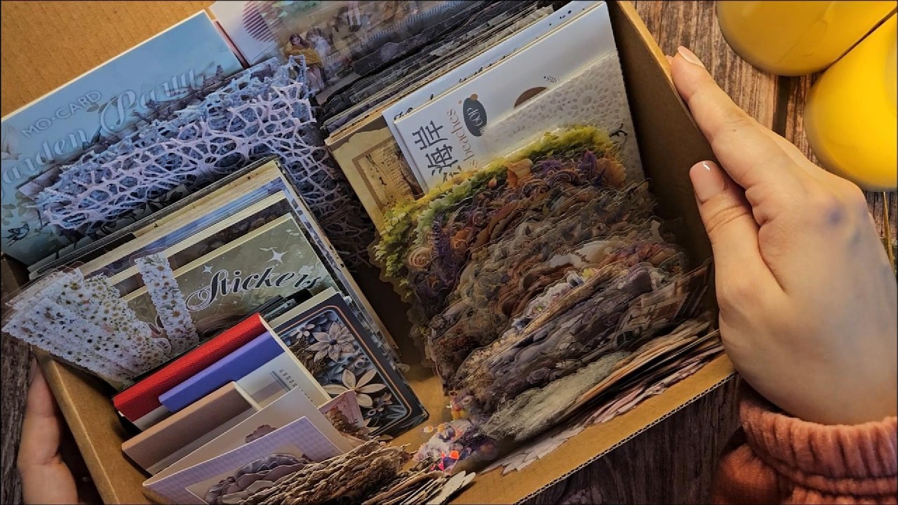 키키네문구점 라떼시절 랜덤박스 3차 하울☕Unboxing Art Suppliesㅣ빈티지다꾸ㅣhaulㅣunboxingㅣjournaling