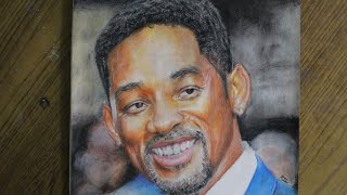 Will Smith colored portrait- Time Lapse
