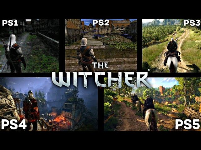 THE WITCHER PS1 VS PS2 VS PS3 VS PS4 VS PS5 