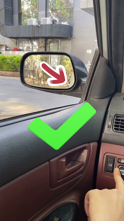 A quick way to adjust your mirrors!#car